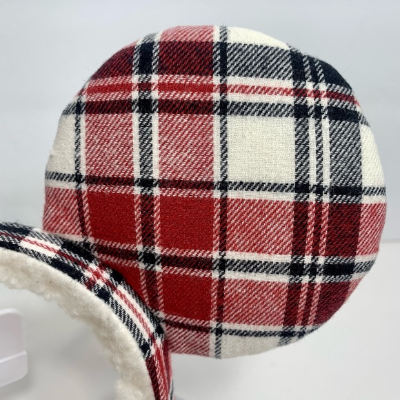 NWT. Disney Mickey Christmas Holiday plaid Joy Ears Headband. - Picture 3 of 8